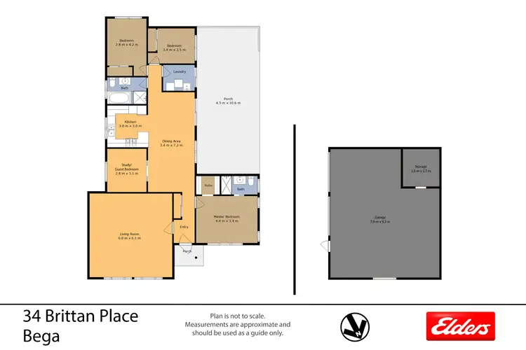 Floorplan of Homely rural property listing, 34 Brittan Place, Bega NSW 2550