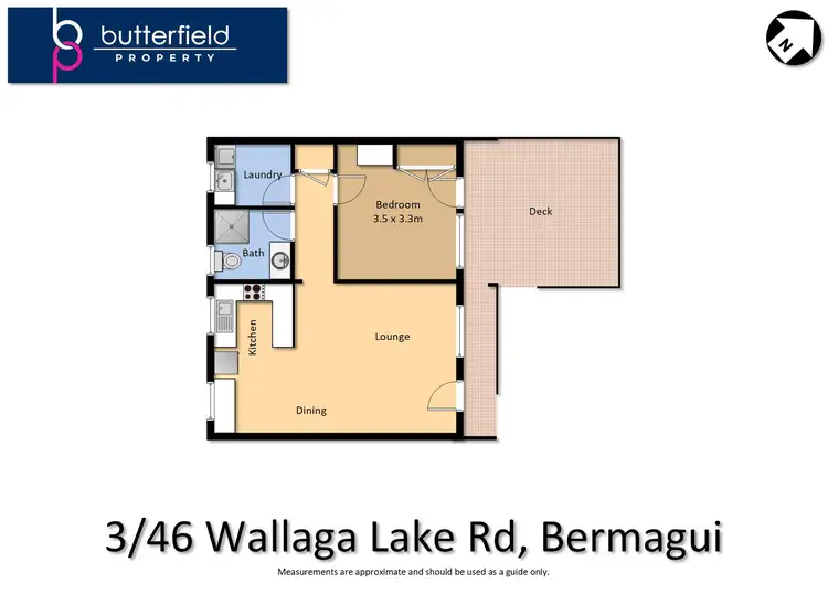 Floorplan of Homely unit listing, 3/46 Wallaga Lake Road, Bermagui NSW 2546
