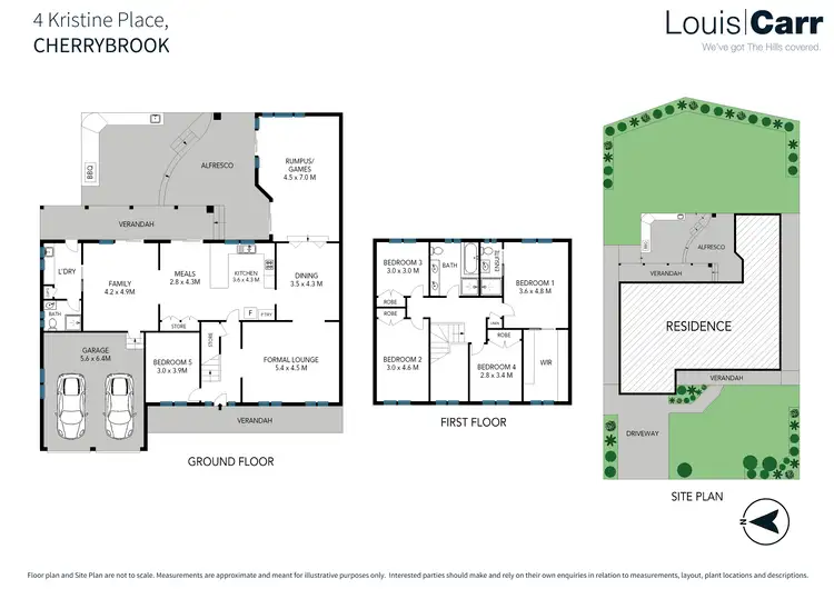 Floorplan of Homely house listing, 4 Kristine Place, Cherrybrook NSW 2126