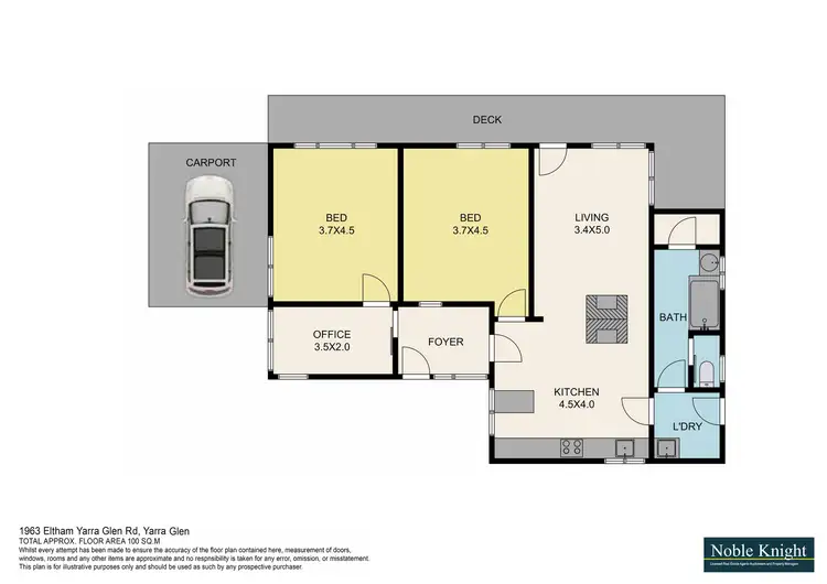 Floorplan of Homely rural property listing, 1963 Eltham- Yarra Glen Road, Yarra Glen VIC 3775