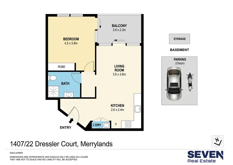 Floorplan of Homely apartment listing, 1407/22 Dressler Court, Merrylands NSW 2160