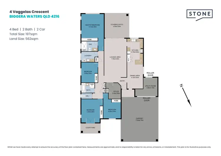 Floorplan of Homely house listing, 4 Vaggelas Crescent, Biggera Waters QLD 4216