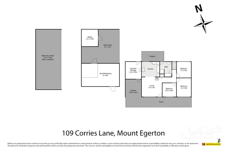 Floorplan of Homely house listing, 109 Corries Lane, Mount Egerton VIC 3352