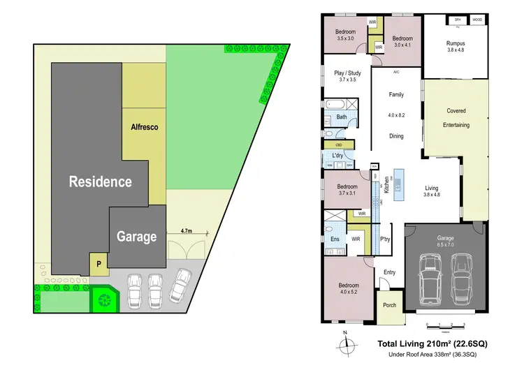 Floorplan of Homely house listing, 8 Cloverleaf Crescent, Drouin VIC 3818