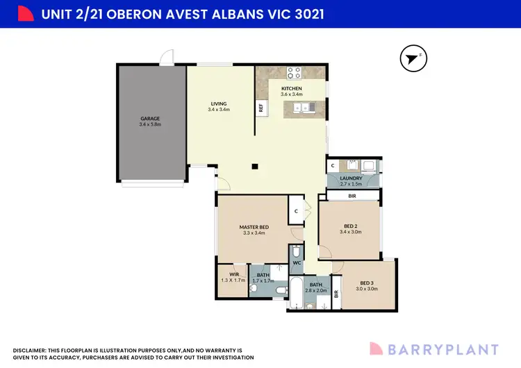 Floorplan of Homely house listing, 2/21 Oberon Avenue, St Albans VIC 3021