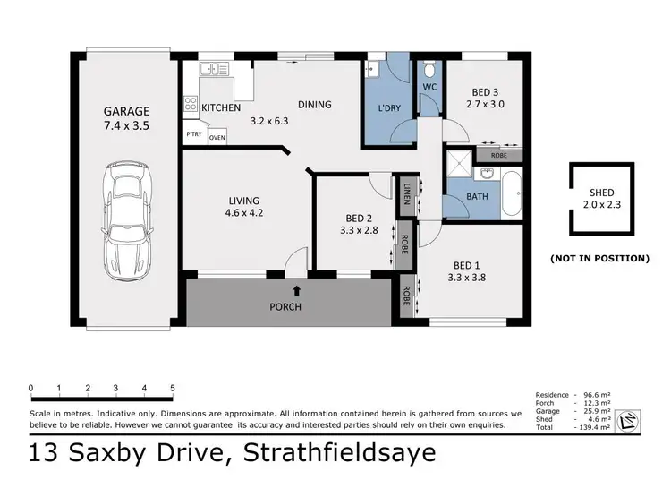 Floorplan of Homely house listing, 13 Saxby Drive, Strathfieldsaye VIC 3551