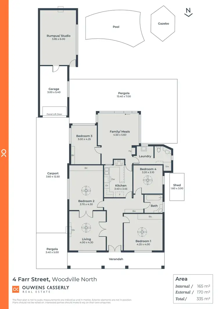 Floorplan of Homely house listing, 4 Farr Street, Woodville North SA 5012