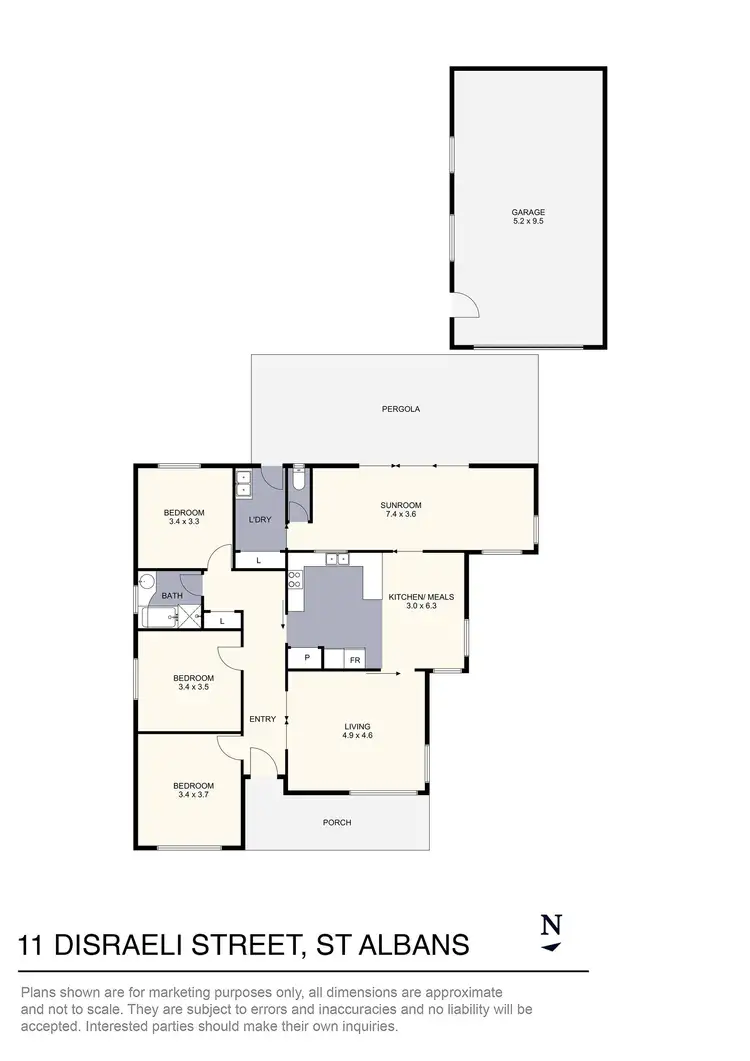 Floorplan of Homely house listing, 11 Disraeli Street, St Albans VIC 3021