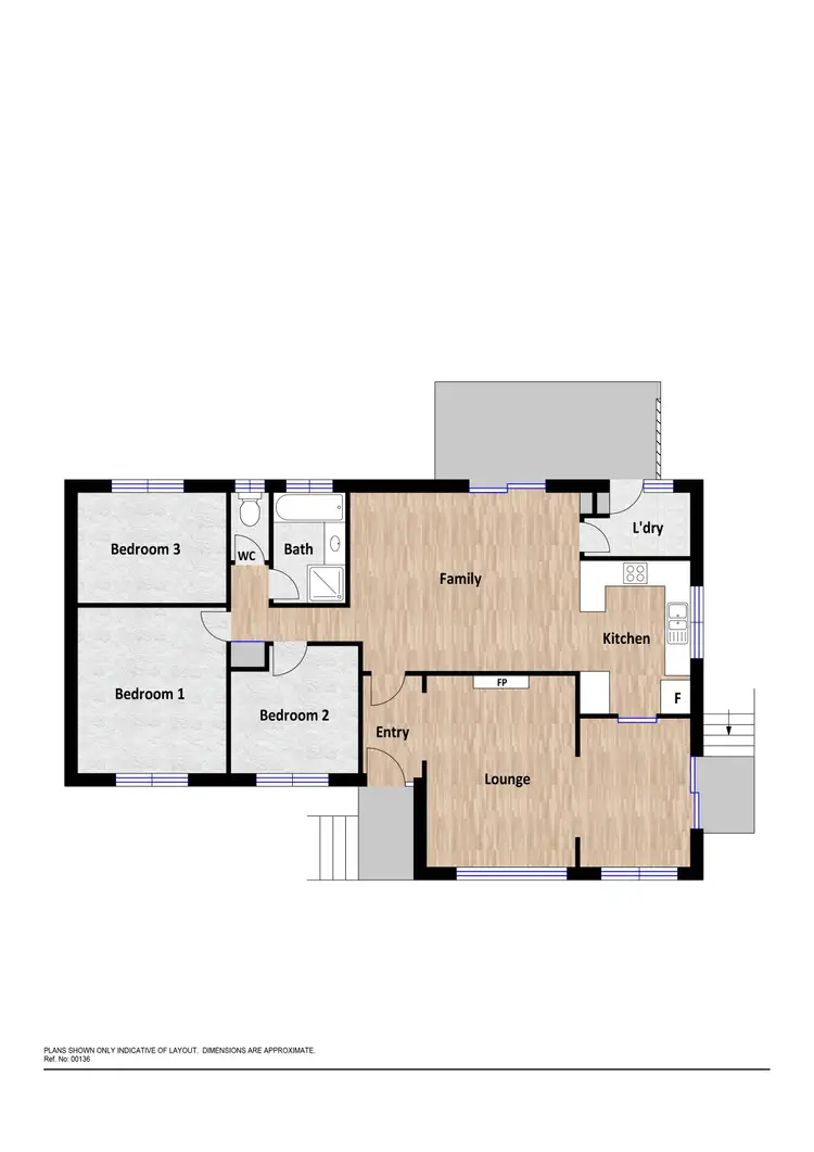 Floorplan of Homely semi-detached listing, 3 Coningham Street, Gowrie ACT 2904