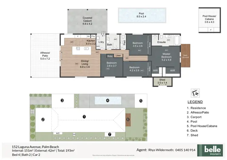 Floorplan of Homely house listing, 152 Laguna Avenue, Palm Beach QLD 4221