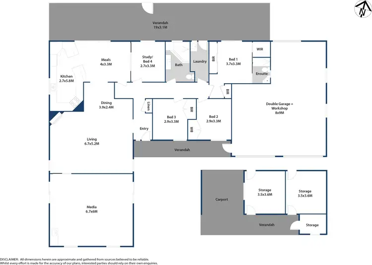 Floorplan of Homely house listing, 39 Clare Crescent, Oakville NSW 2765
