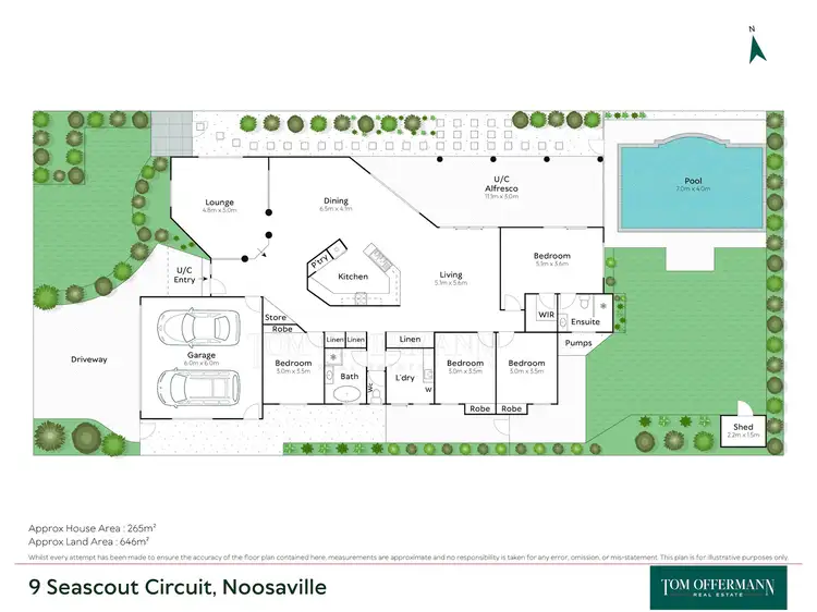Floorplan of Homely house listing, 9 Seascout Circuit, Noosa Waters QLD 4566