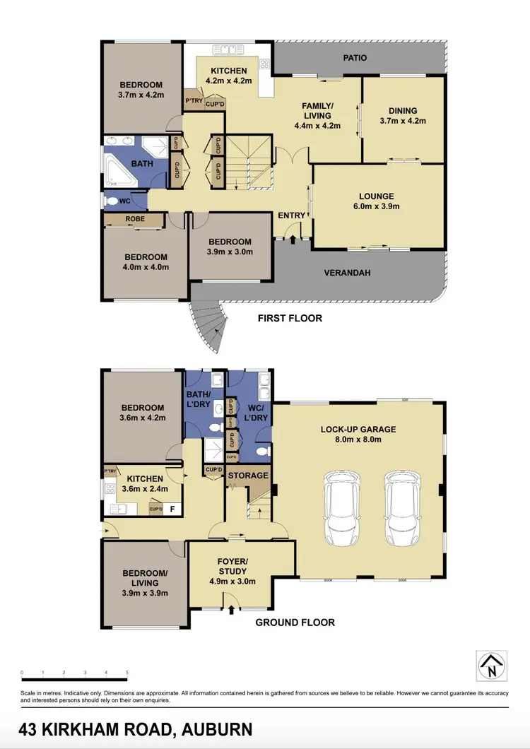 Floorplan of Homely house listing, 43 Kirkham Road, Auburn NSW 2144