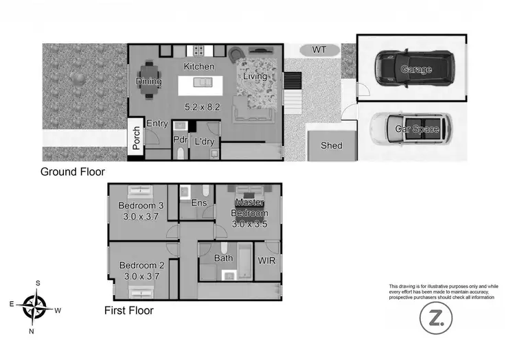 Floorplan of Homely townhouse listing, 40 Merribrook Boulevard, Clyde VIC 3978