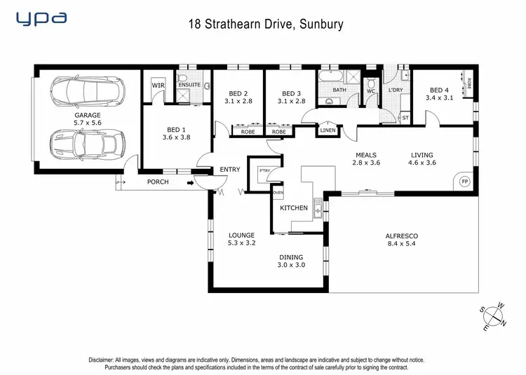 Floorplan of Homely house listing, 18 Strathearn Drive, Sunbury VIC 3429
