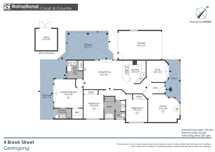 Floorplan of Homely house listing, 4 Brook Street, Gerringong NSW 2534