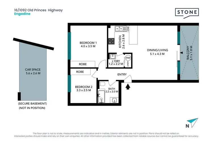 Floorplan of Homely unit listing, 16/1092 Old Princes Highway, Engadine NSW 2233
