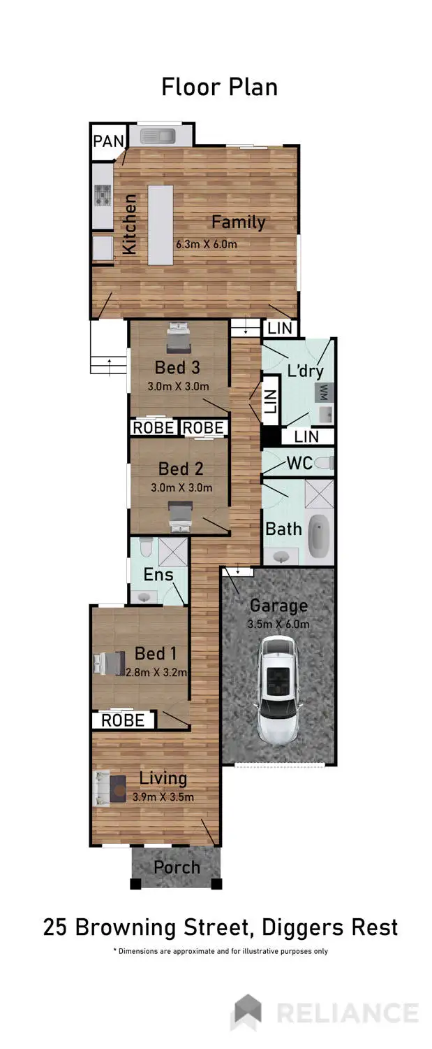 Floorplan of Homely house listing, 25 Browning Street, Diggers Rest VIC 3427