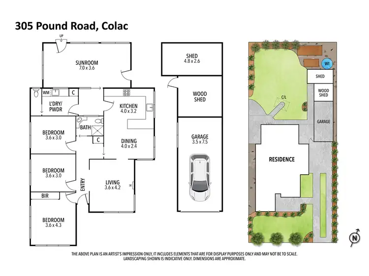 Floorplan of Homely house listing, 305 Pound Road, Colac VIC 3250
