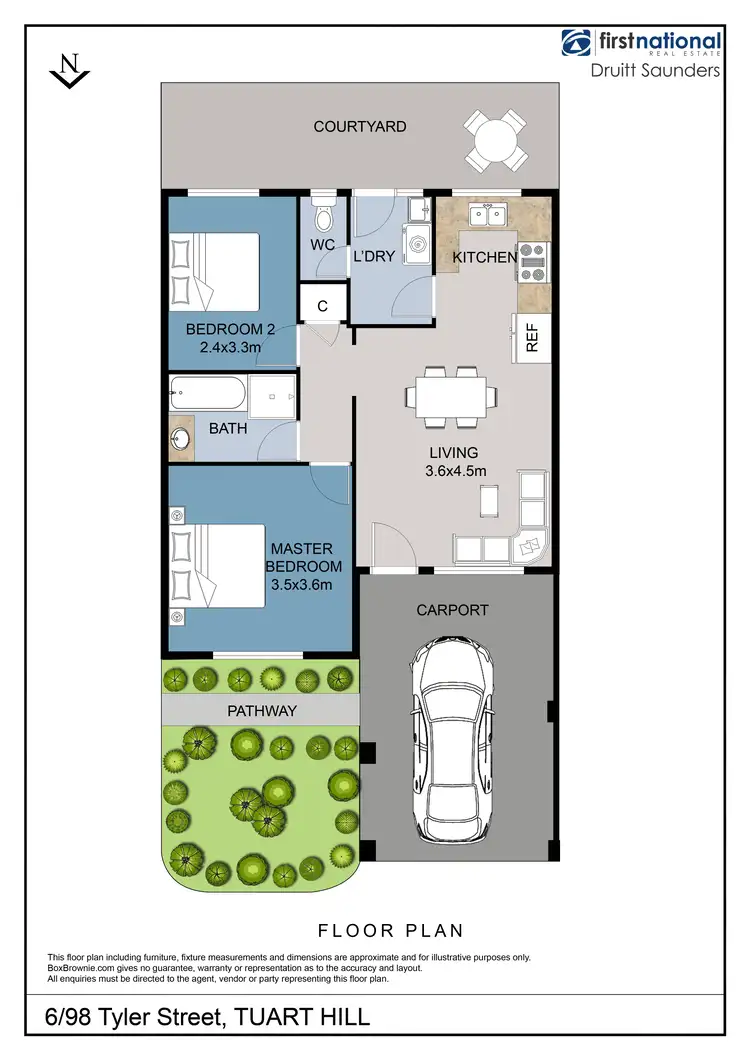 Floorplan of Homely villa listing, 6/98 Tyler Street, Tuart Hill WA 6060