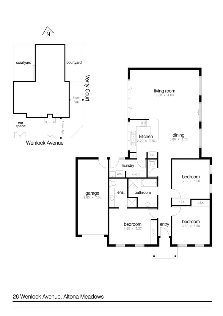 Floorplan of Homely house listing, 26 Wenlock Avenue, Altona Meadows VIC 3028