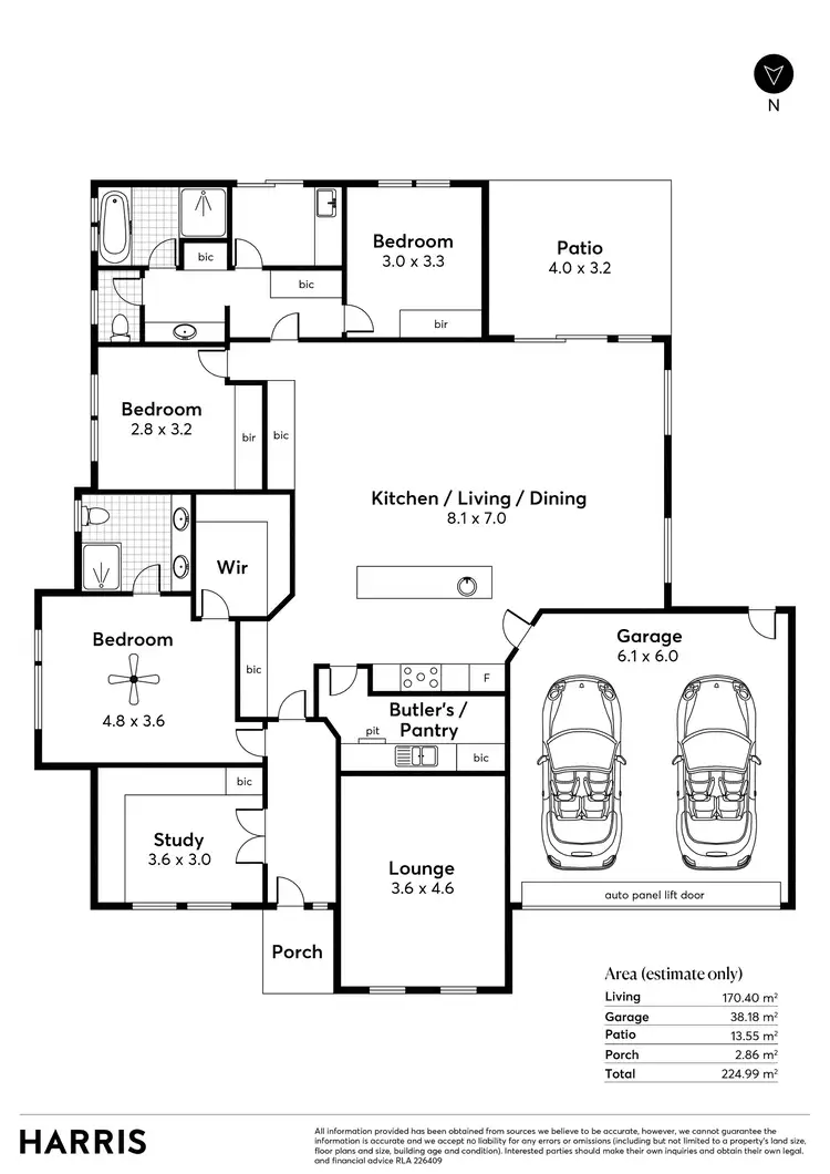 Floorplan of Homely house listing, 44 Hallett Road, Littlehampton SA 5250