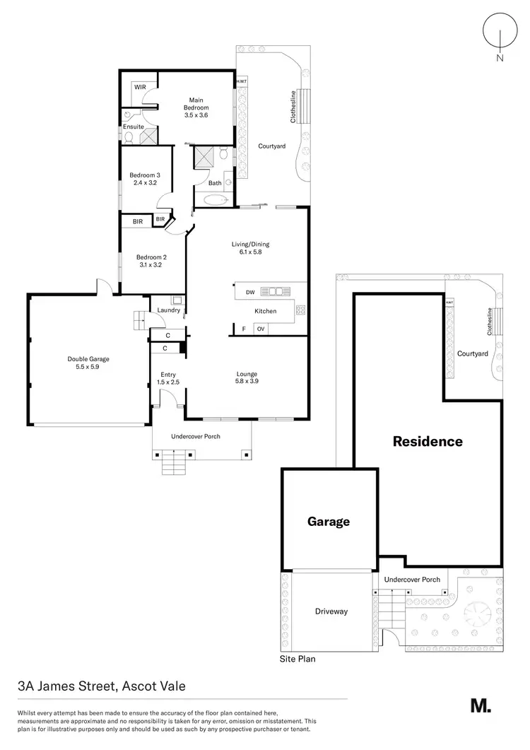 Floorplan of Homely house listing, 3A James Street, Ascot Vale VIC 3032