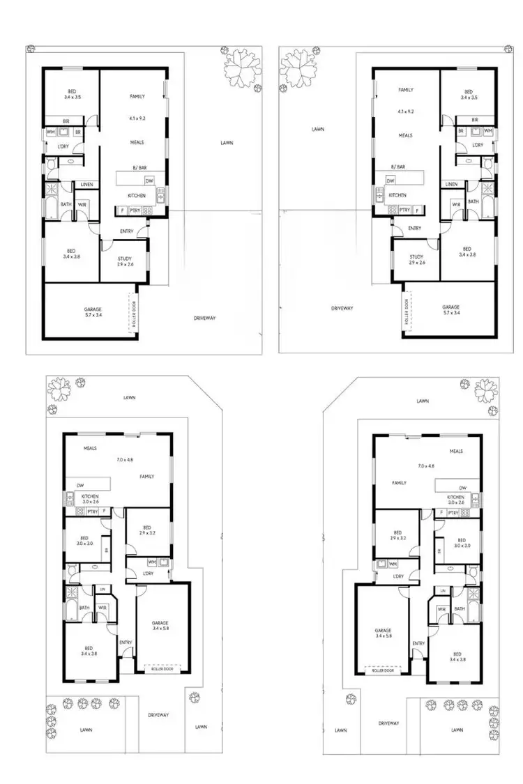 Floorplan of Homely house listing, 26A, 26B, 28A & 28B Nelligan Street, Whyalla Norrie SA 5608