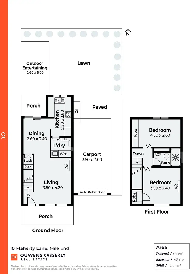Floorplan of Homely townhouse listing, 10 Flaherty Lane, Mile End SA 5031