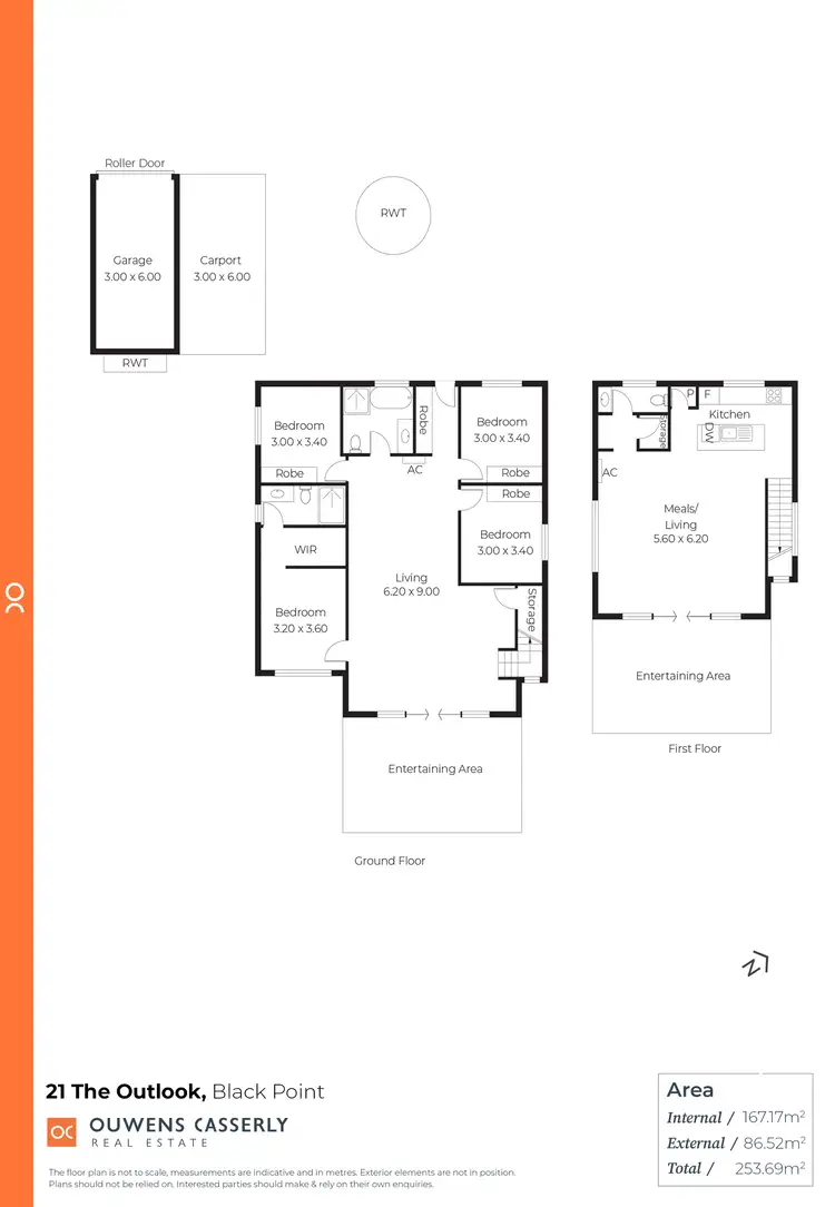 Floorplan of Homely house listing, 21 Outlook Road, Black Point SA 5571
