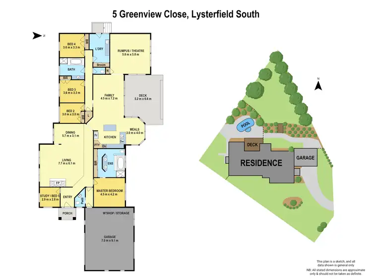 Floorplan of Homely house listing, 5 Greenview Close, Lysterfield South VIC 3156