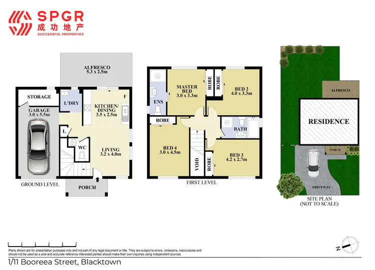 Floorplan of Homely townhouse listing, 1/11-13 Booreea Street, Blacktown NSW 2148