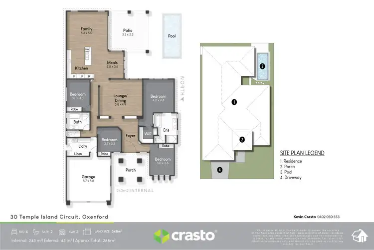 Floorplan of Homely house listing, 30 Temple Island Circuit, Oxenford QLD 4210