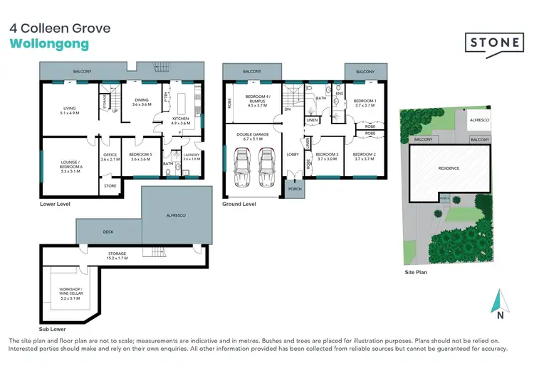 Floorplan of Homely house listing, 4 Colleen Grove, Wollongong NSW 2500