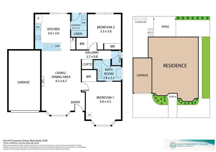 Floorplan of Homely unit listing, 4/6 Cameron Street, Merimbula NSW 2548
