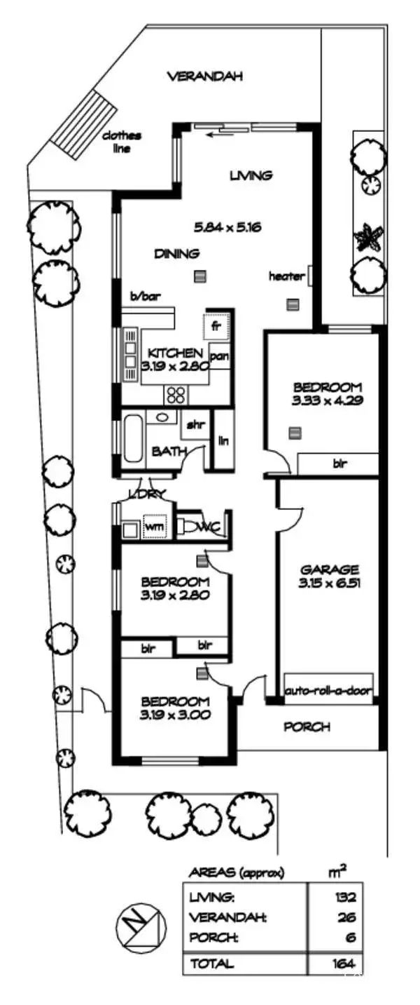 Floorplan of Homely townhouse listing, 12/32 Debenham Court, Greenwith SA 5125