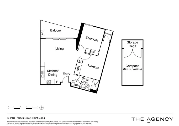 Floorplan of Homely apartment listing, 104/18 Tribeca Drive, Point Cook VIC 3030