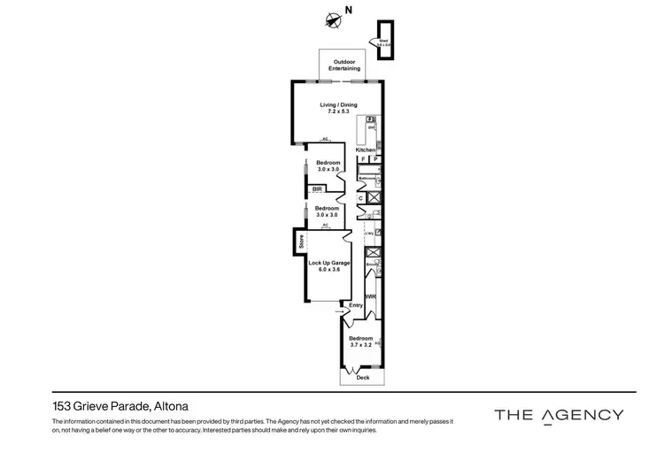 Floorplan of Homely house listing, 153 Grieve Parade, Altona VIC 3018