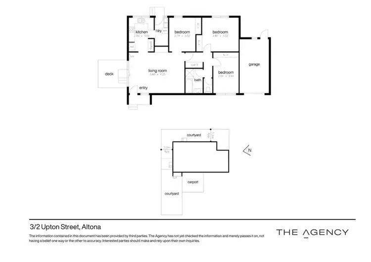 Floorplan of Homely unit listing, 3/2 Upton Street, Altona VIC 3018