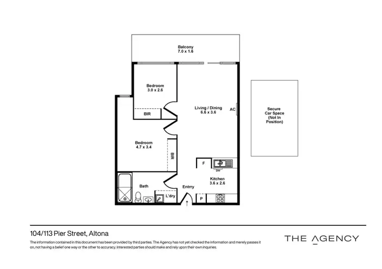 Floorplan of Homely apartment listing, 104/113 Pier Street, Altona VIC 3018