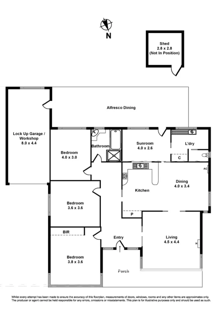 Floorplan of Homely house listing, 46 Station Street, Seaholme VIC 3018