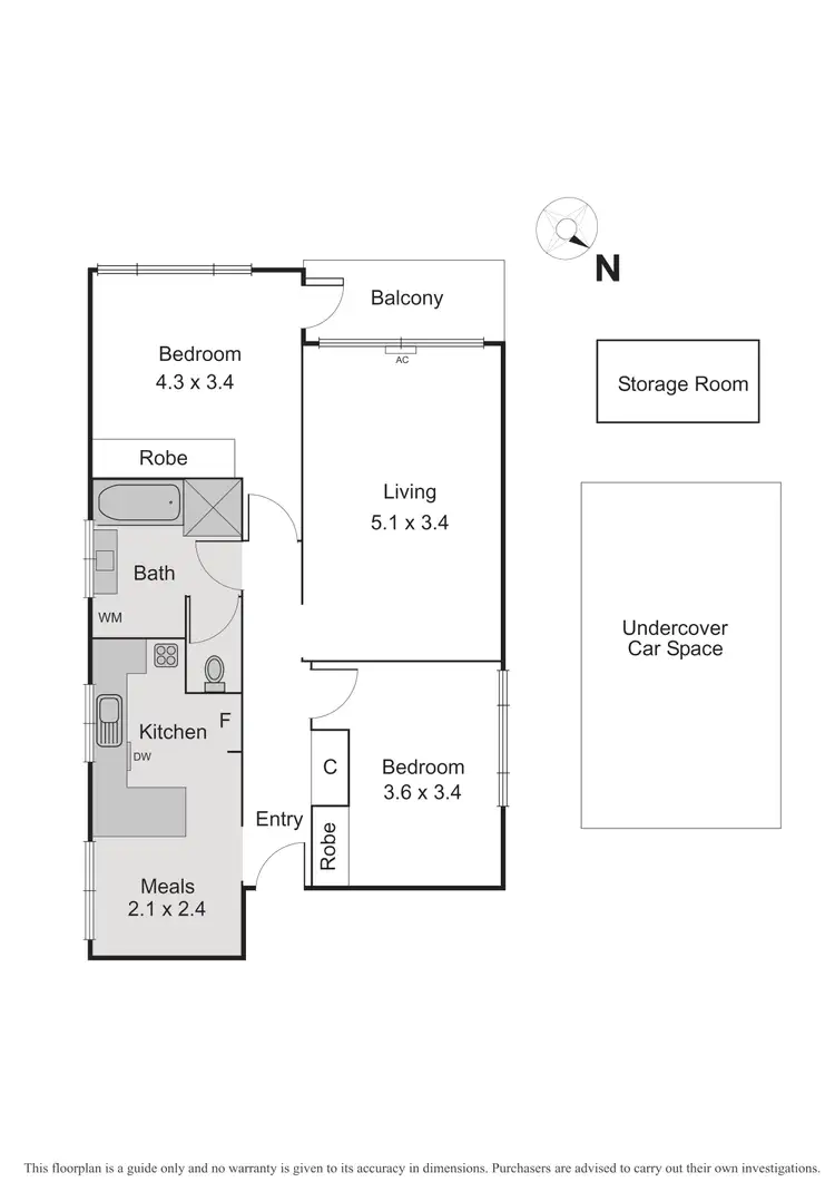 Floorplan of Homely apartment listing, 4/7 Addison Street, Elwood VIC 3184