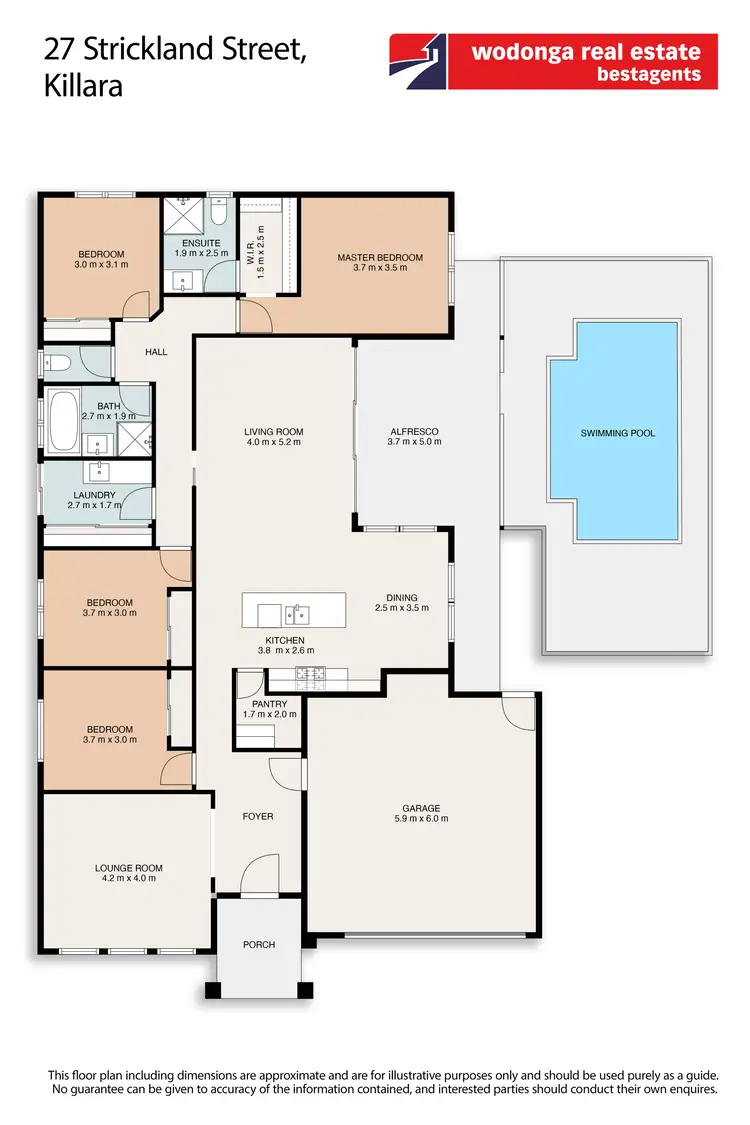 Floorplan of Homely house listing, 27 Strickland Street, Killara VIC 3691