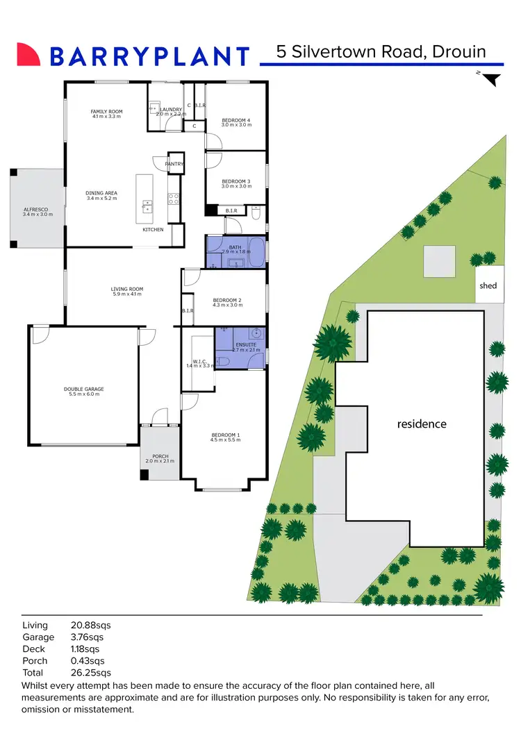 Floorplan of Homely house listing, 5 Silvertown Road, Drouin VIC 3818