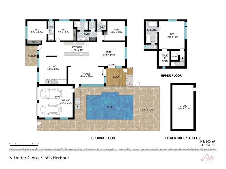 Floorplan of Homely house listing, 6 Trader Close, Coffs Harbour NSW 2450