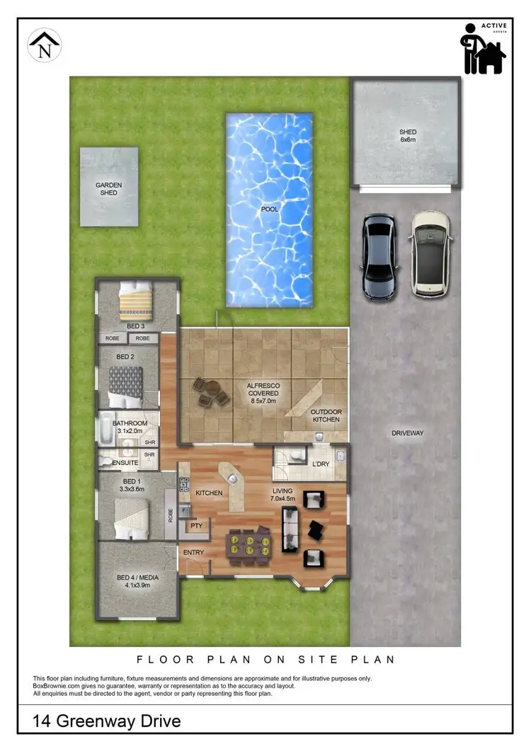 Floorplan of Homely house listing, 14 Greenway Drive, Pialba QLD 4655