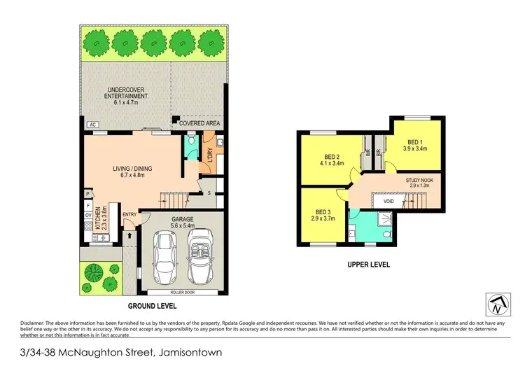 Floorplan of Homely townhouse listing, 3/34-38 McNaughton Street, Jamisontown NSW 2750