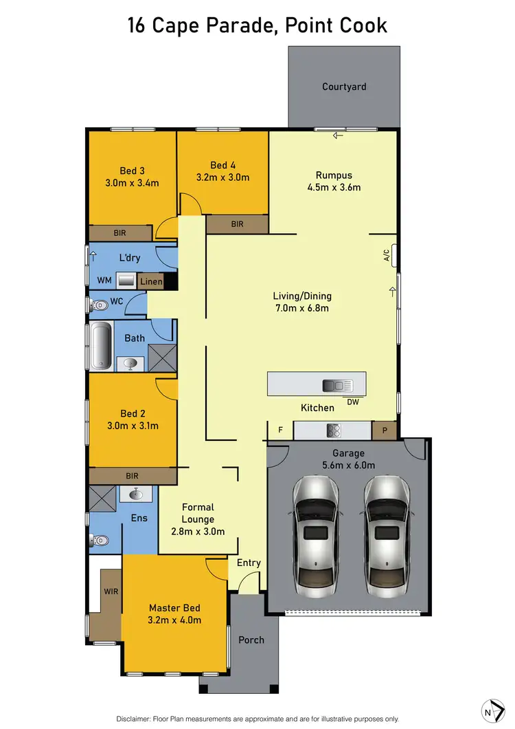 Floorplan of Homely house listing, 16 Cape Parade, Point Cook VIC 3030