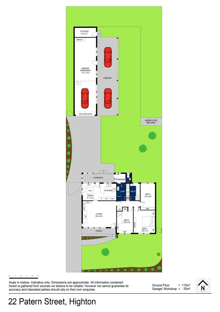Floorplan of Homely house listing, 22 Patern Street, Highton VIC 3216