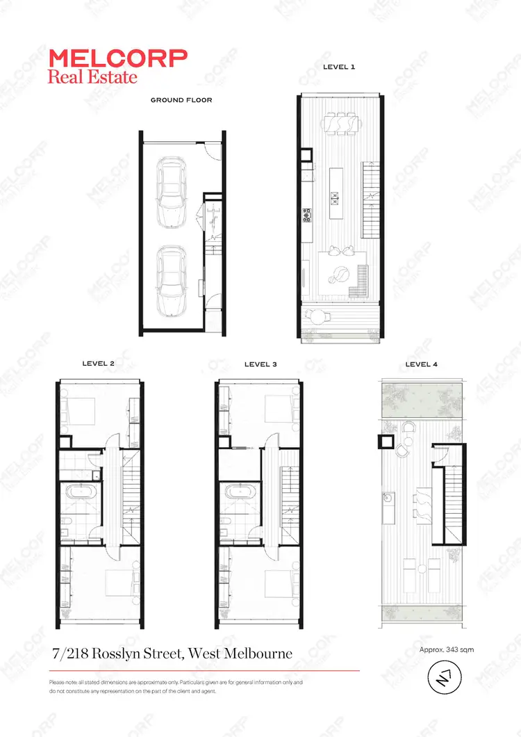 Floorplan of Homely townhouse listing, 7/218 Rosslyn Street, West Melbourne VIC 3003